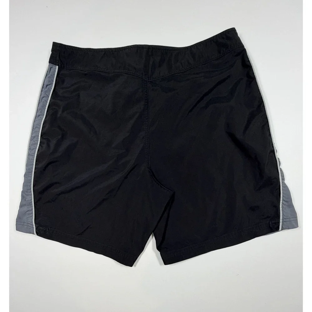 Adidas Board Shorts Men's Size XL  Black Vintage 90s Swim Trunks 8